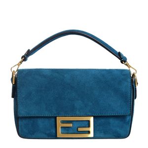 Bolsa Fendi Baguette Azul Petróleo