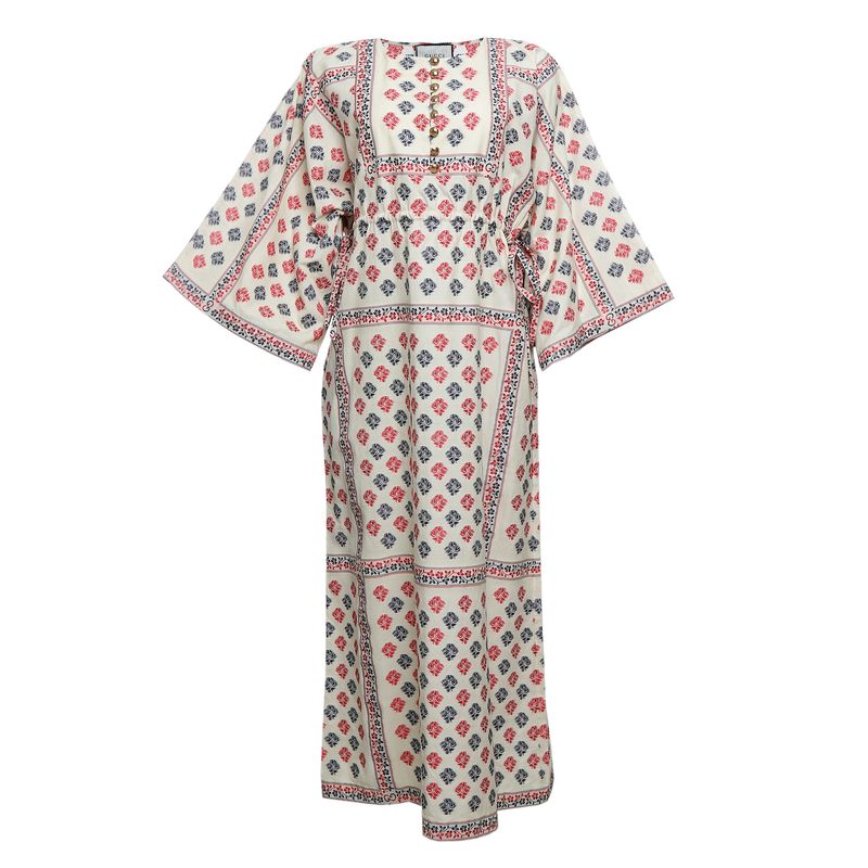 Vestido-Gucci-Estampado-Creme-