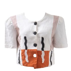 Camisa WaiWai e Betina de Luca Aplicações Tricolor