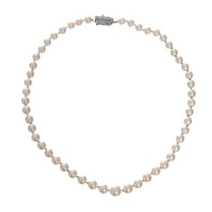 Colar H. Stern Vintage Fecho Ouro Branco e Brilhantes