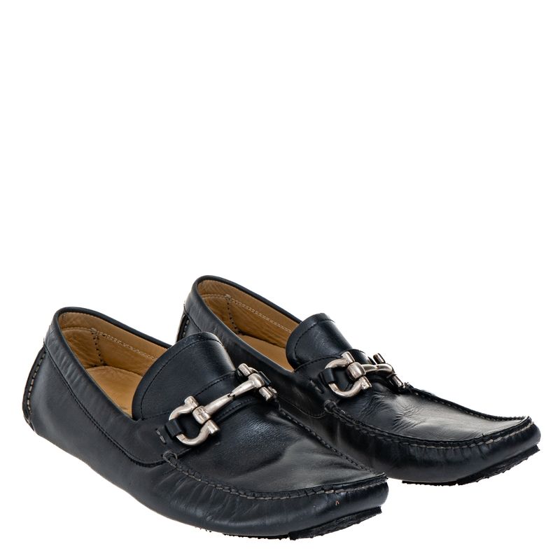 Mocassim-Salvatore-Ferragamo-Parigi-Couro-Preto