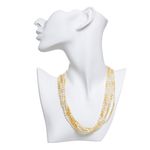 Colar-H.-Stern-Vintage-6-Fios-Perolas-Brancas-e-Laranjas