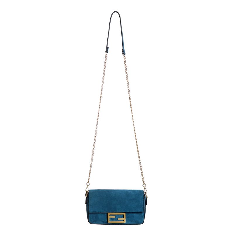 Bolsa-Fendi-Baguette-Azul-Petroleo-