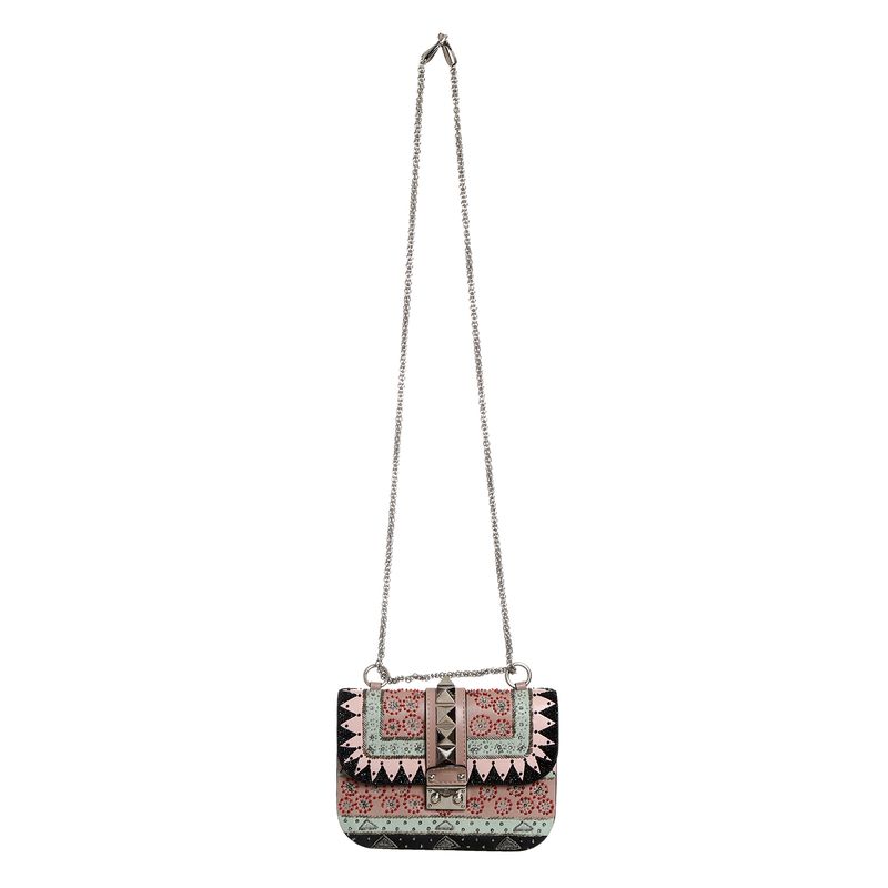 Bolsa-Valentino-Glam-Lock-Bordada-Colorida-
