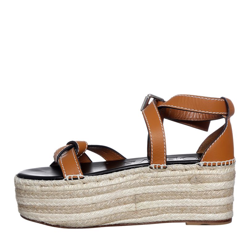 Sandalia-Loewe-Gate-Couro-Caramelo