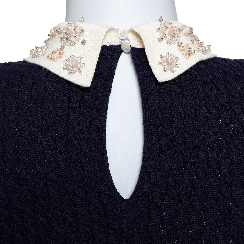 Vestido-Miu-Miu-Trico-Azul-e-Bordado-