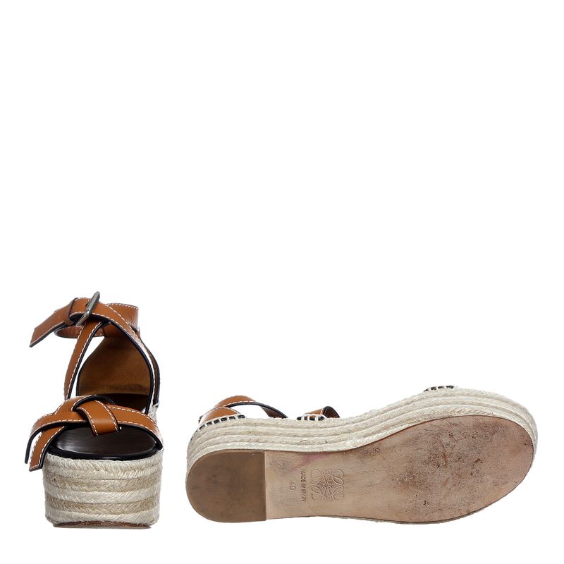 Sandalia-Loewe-Gate-Couro-Caramelo
