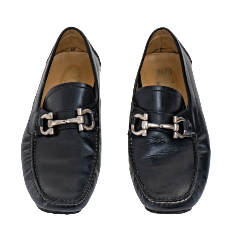 Mocassim-Salvatore-Ferragamo-Parigi-Couro-Preto