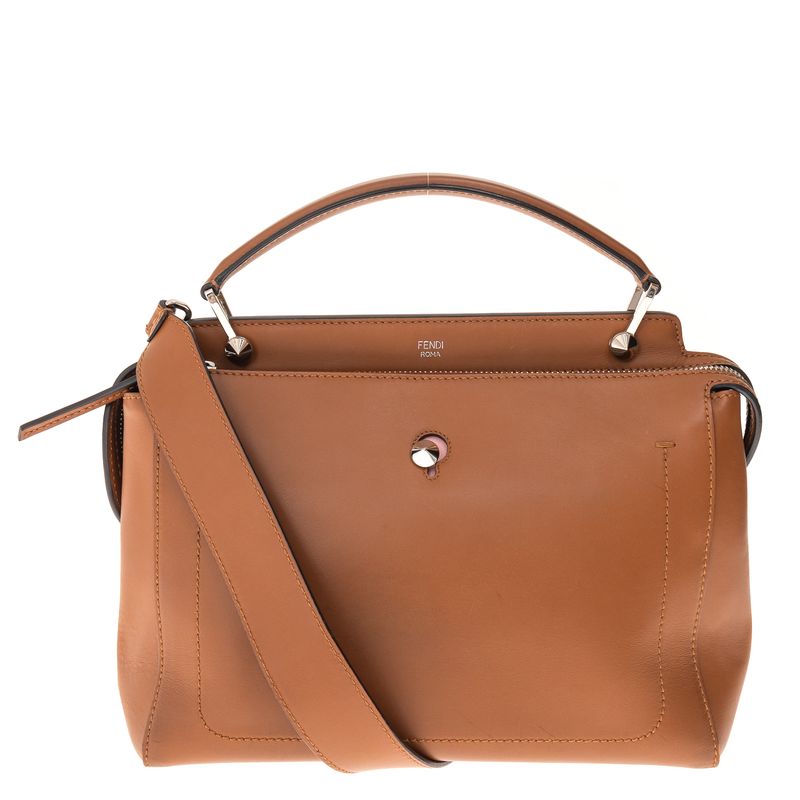 Bolsa-Fendi-Dotcom-Couro-Marrom