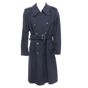 Sobretudo Burberry Vintage Lã Marinho