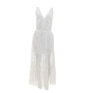 Vestido Mixed Longo Branco