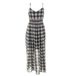 Vestido-Mixed-Xadrez-Longo