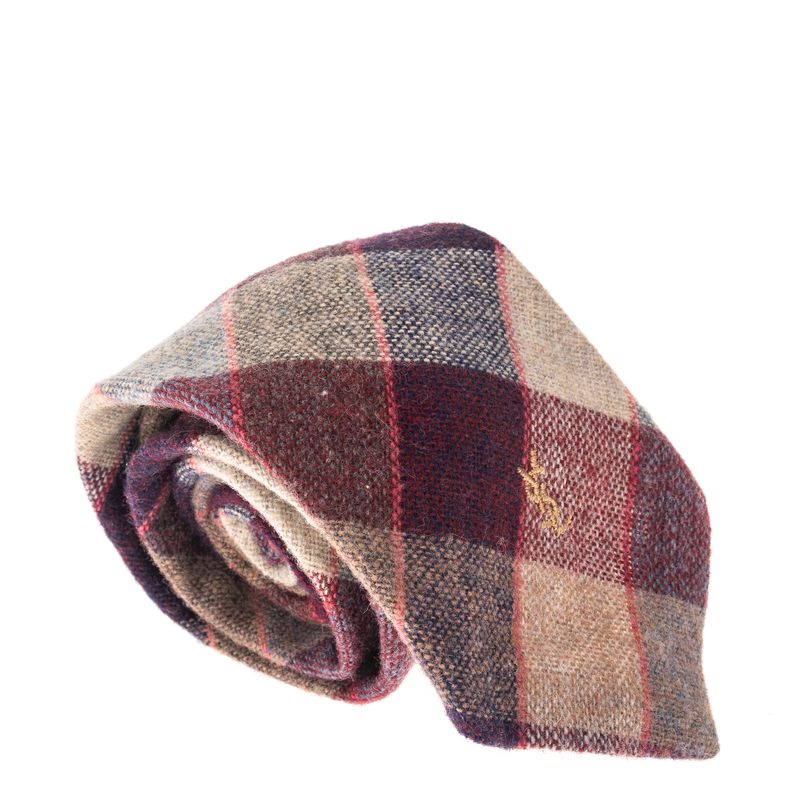 Gravata-Yves-Saint-Laurent-Vintage-Xadrez