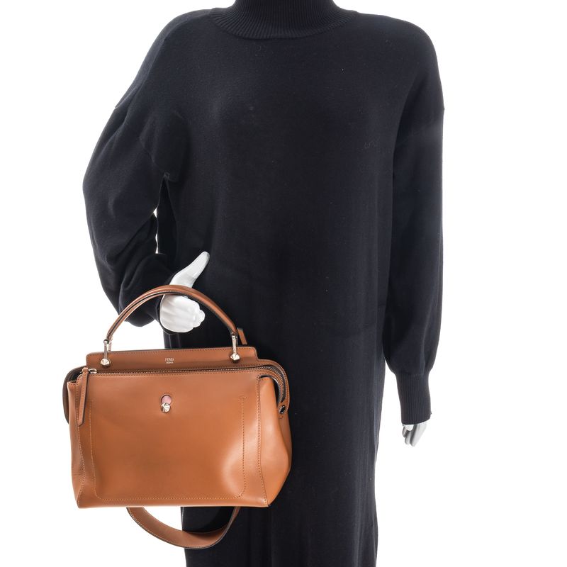 Bolsa-Fendi-Dotcom-Couro-Marrom