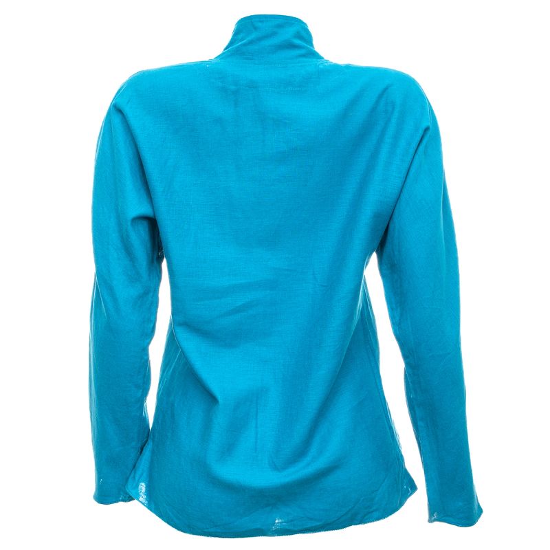 Blusa-Cris-Barros-Himani-Linho-Azul