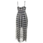 Vestido-Mixed-Xadrez-Longo