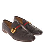 Sapato-Gucci-Mocassim-Web-Marrom