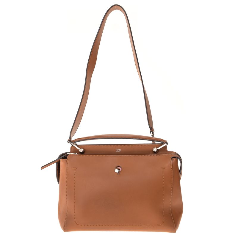 Bolsa-Fendi-Dotcom-Couro-Marrom