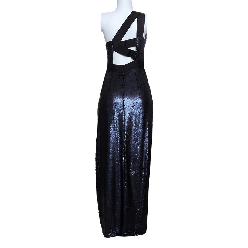 Vestido-Tufi-Duek-Paete-Azul-e-Preto-