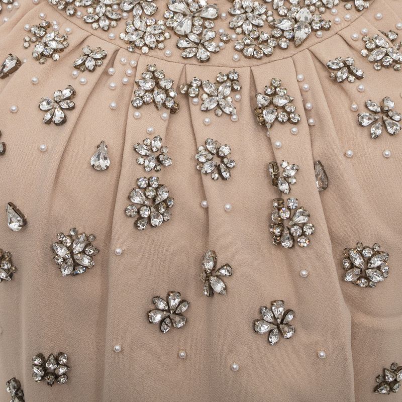 Vestido-Dolce---Gabbana-Longo-Bordado-Bege