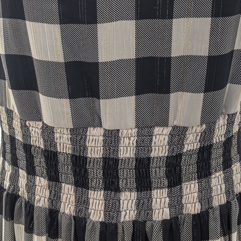 Vestido-Mixed-Xadrez-Longo