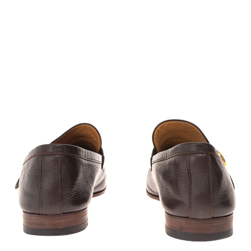 Sapato-Gucci-Mocassim-Web-Marrom