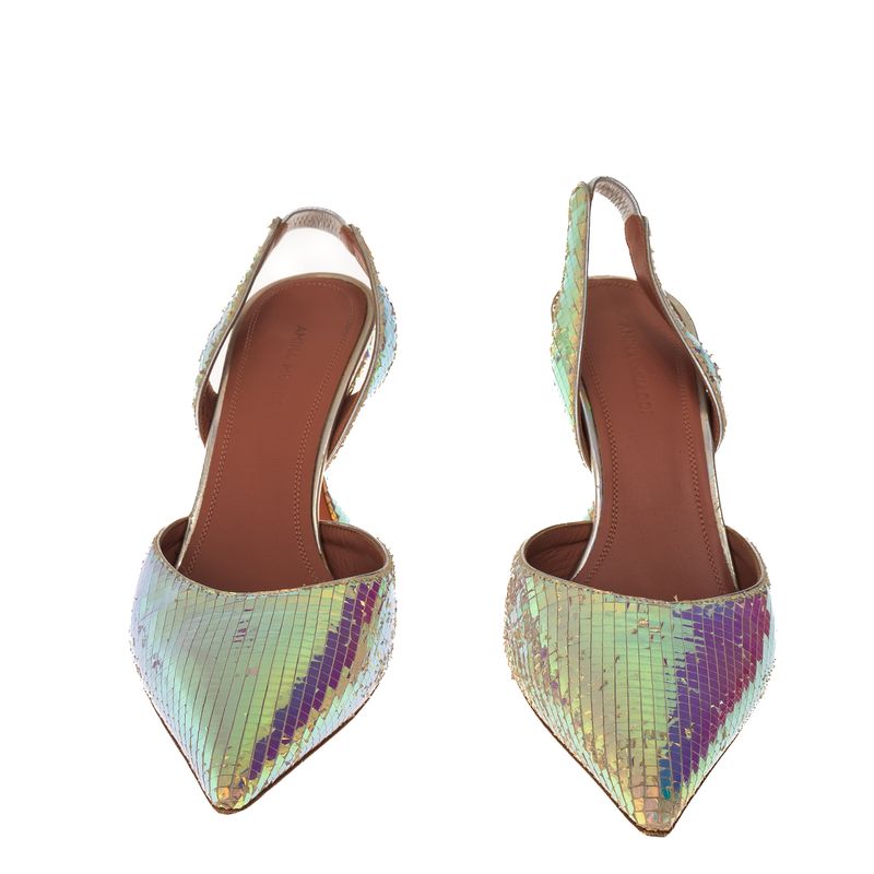 Sapato-Amina-Muaddi-Slingback-Couro-Metalizado-