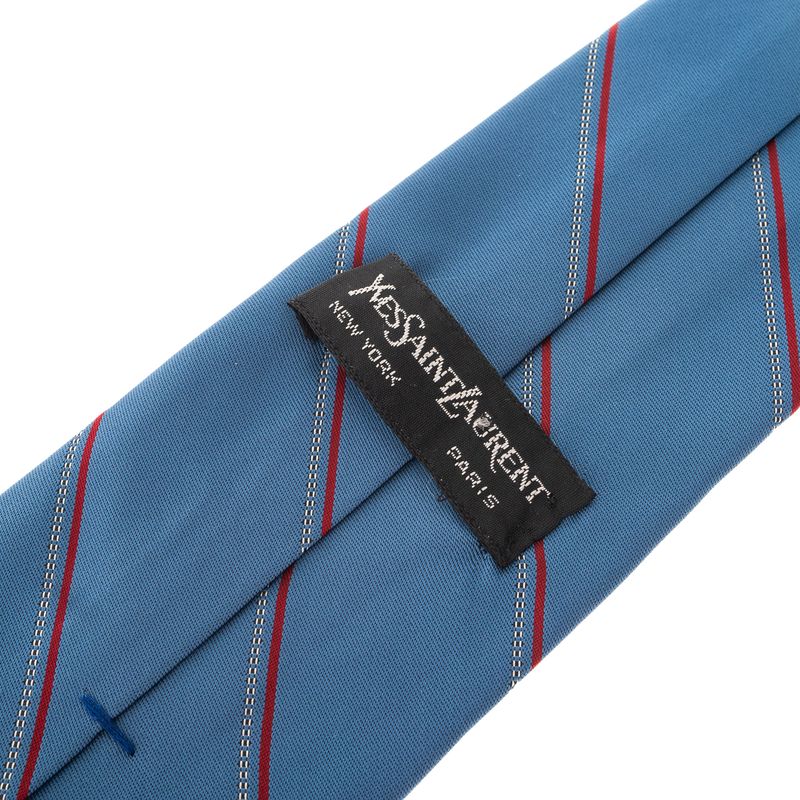 Gravata-Yves-Saint-Laurent-Vintage-Azul-e-Vermelha