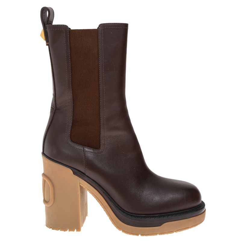 Bota-Valentino-Roman-Couro-Marrom-