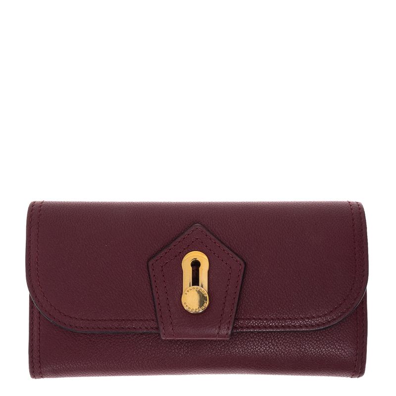Carteira-Burberry-Couro-Vinho-