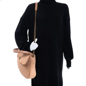 Bolsa Chanel Country Chic Messenger Caviar Bege