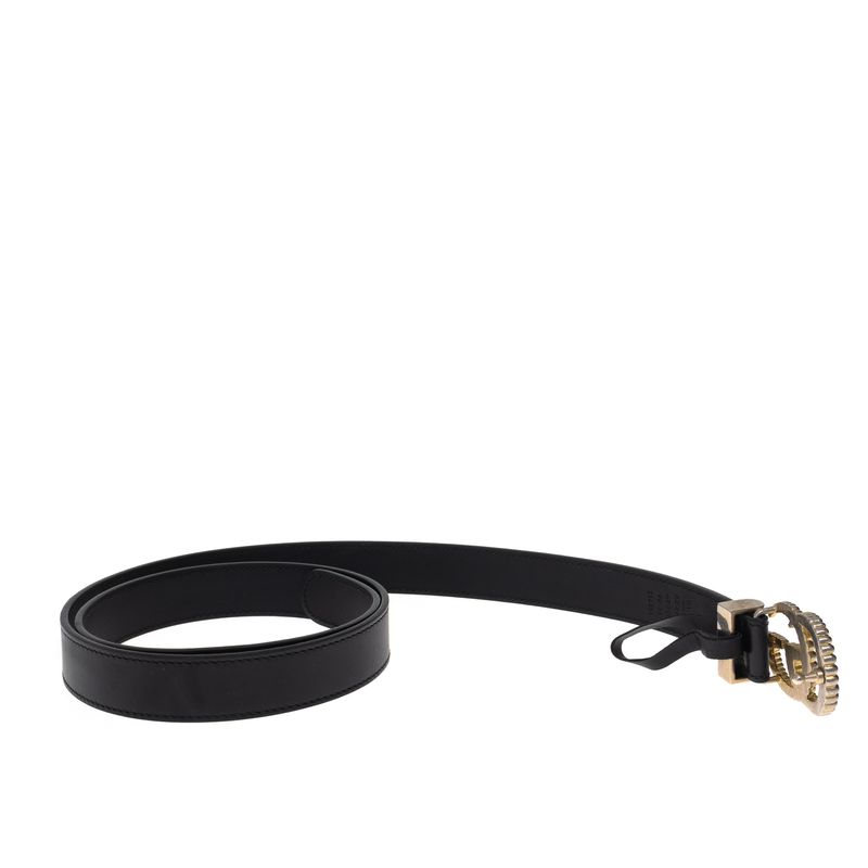 Cinto-Gucci-Fino-GG-Couro-Preto-