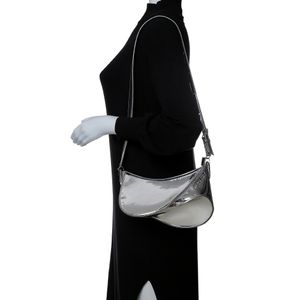Bolsa Mugler Spiral Curve 02 Prateada