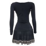 Vestido-Alaia-Saia-Plissado-Preto-e-Branco