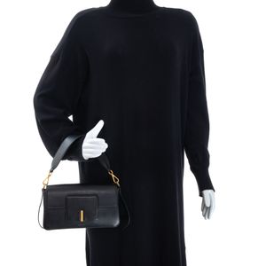 Bolsa Wandler Alça Dupla Couro Preta