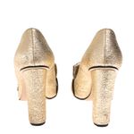Sapato-Gucci-Mocassim-Salto-Franjas-Dourado