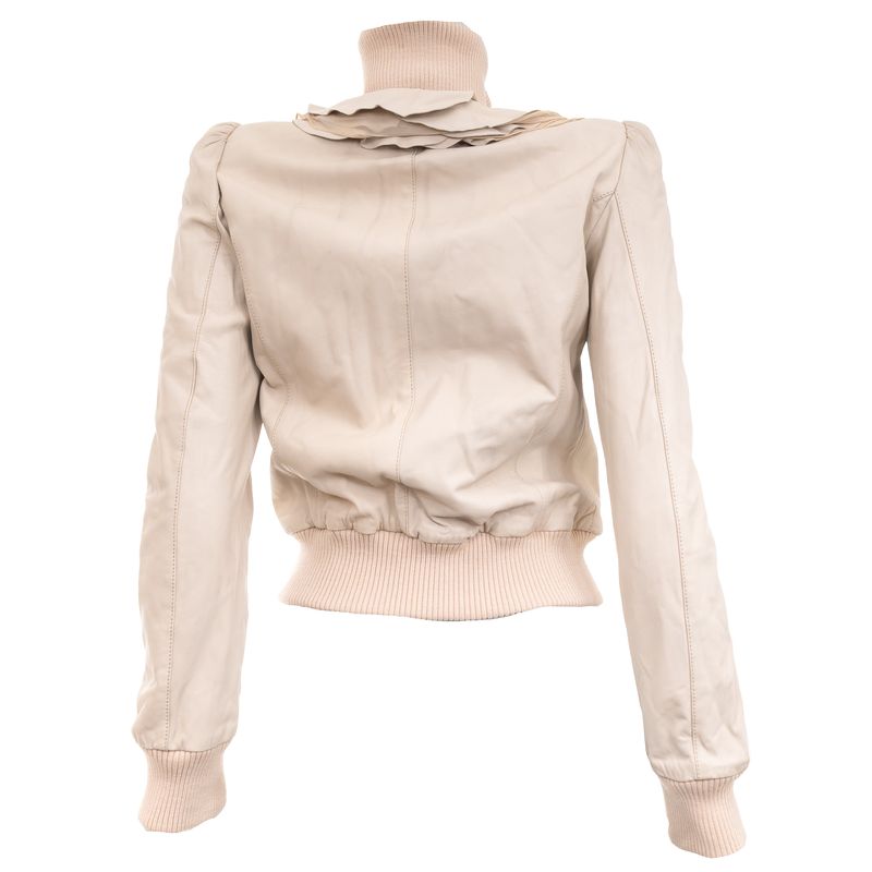 Jaqueta-Roberto-Cavalli-Couro-e-Viscose-Bege