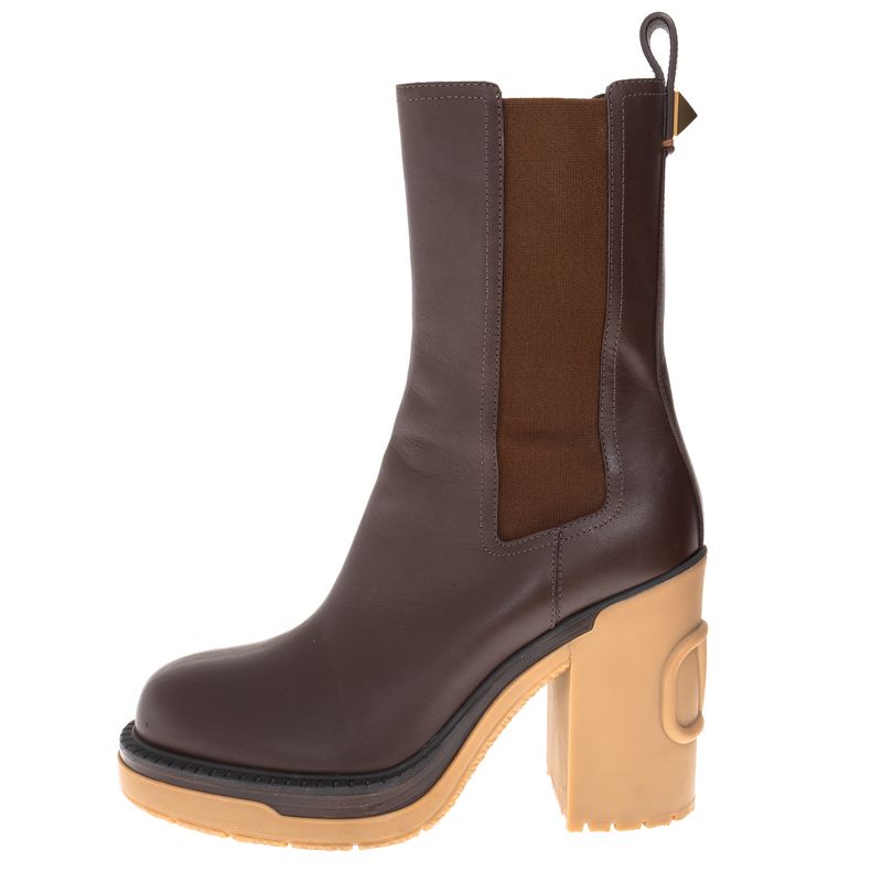 Bota-Valentino-Roman-Couro-Marrom-