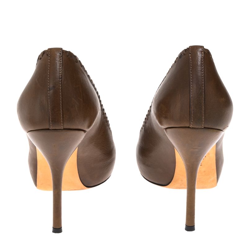Peep-Toe-Gucci-Couro-Marrom