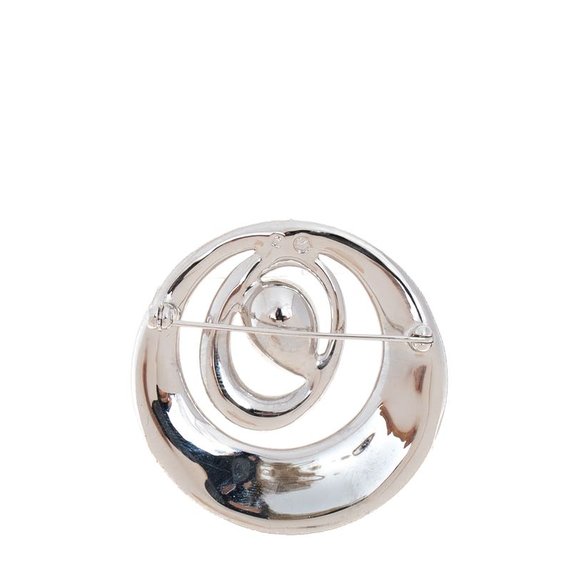 Broche-Swarovski-Prateado-Cristais-Coloridos
