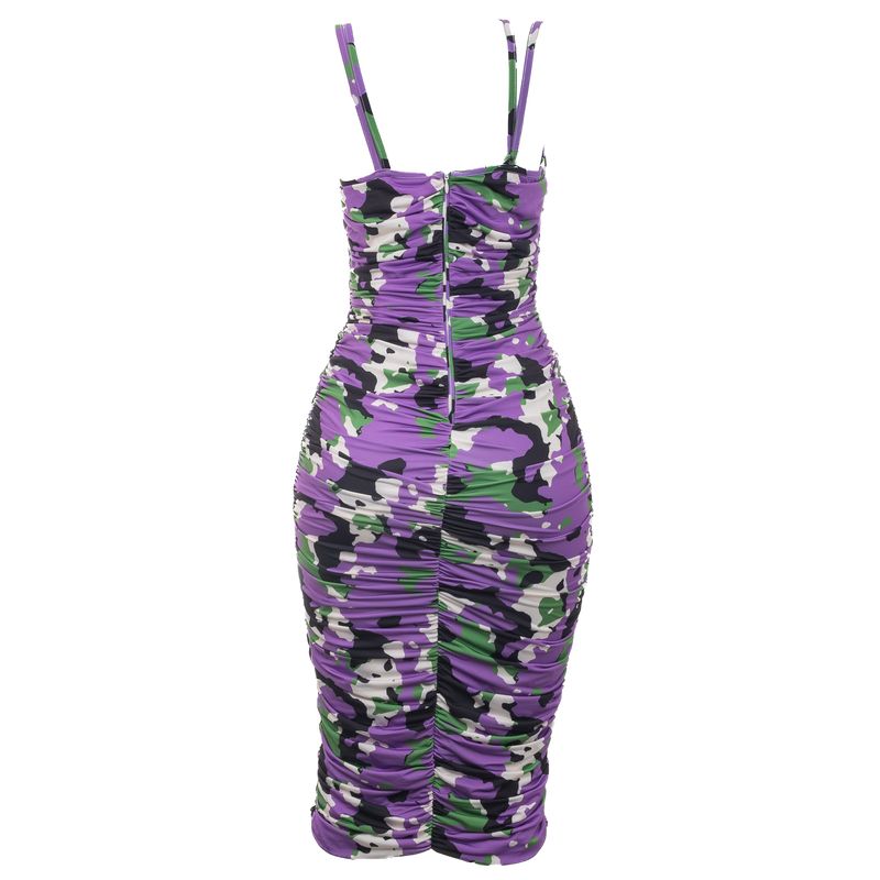 Vestido-Tufi-Duek-Drapeado-Estampado