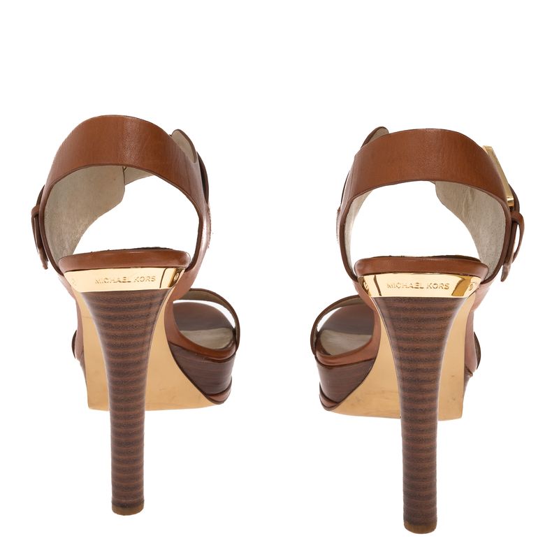 Sandalia-Michael-Kors-Couro-Marrom
