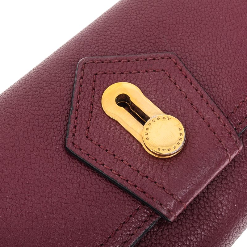 Carteira-Burberry-Couro-Vinho-