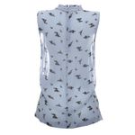 Blusa-Ganni-Estampada-Azul-