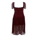 Vestido-Self-Portrait-Midi-Renda-Vinho