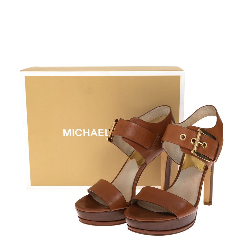 Sandalia-Michael-Kors-Couro-Marrom