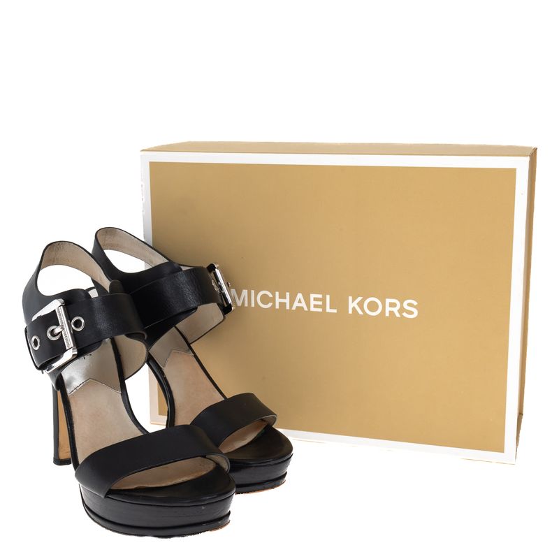 Sandalia-Michael-Kors-Couro-Preta