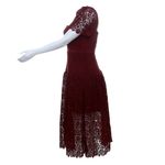 Vestido-Self-Portrait-Midi-Renda-Vinho