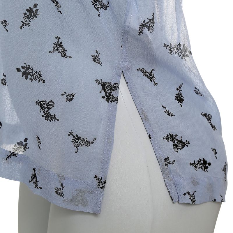 Blusa-Ganni-Estampada-Azul-