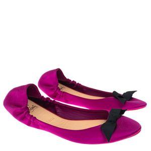 Sapatilha Christian Louboutin Cetim Rosa